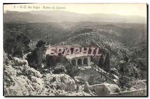 Cartes postales N D des Anges Ruines du Couvent