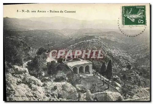 Cartes postales N D des Anges Ruines du Couvent