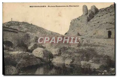 Cartes postales Meyrargues Ruines Romaines de Reclavier