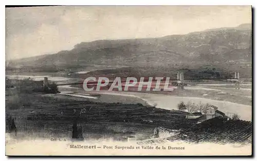 Cartes postales Mallemort Pont Suspendu de la Durance