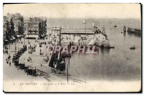 Cartes postales Le Treport les Quais et le port