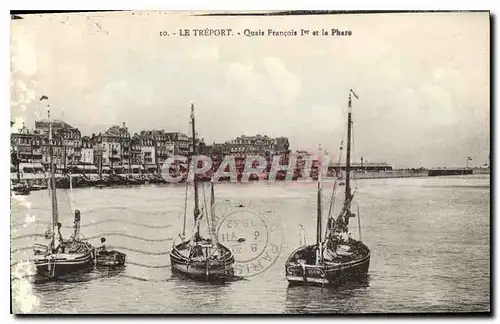 Cartes postales Le Treport Quais Francois I et le Phare