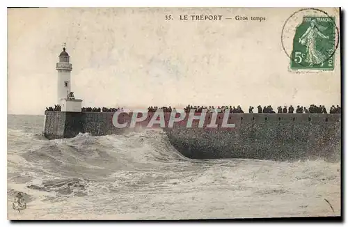 Cartes postales Le Treport gros temps