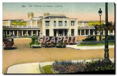 Cartes postales Dieppe le casino l'entree