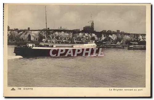 Cartes postales Dieppe le Brighton rentrant au port