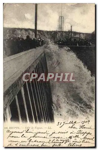 Cartes postales Dieppe Effet de Vagues