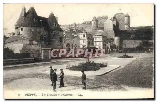 Ansichtskarte AK Dieppe Les Tourelles et le Chateau