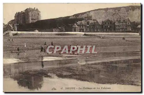 Cartes postales Dieppe Le Chateau et les Falaises