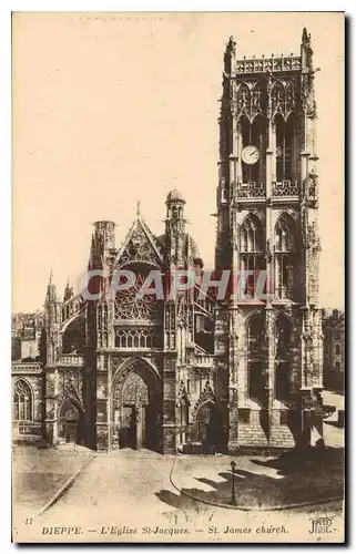 Cartes postales Dieppe L'Eglise St Jacques