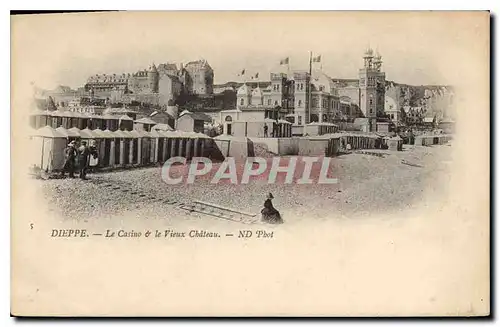 Ansichtskarte AK Dieppe le Casino et le vieux chateau