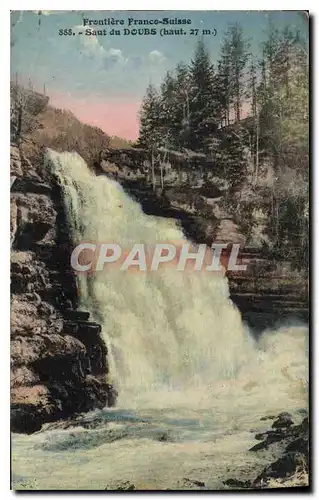 Cartes postales Frontiere France Suisse Saut du Doubs