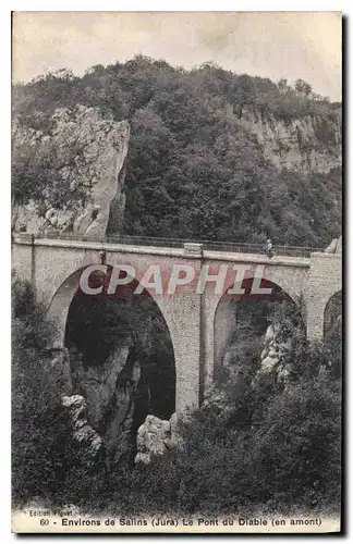 Ansichtskarte AK Environs de Salins Jura le Pont du Diable en amont