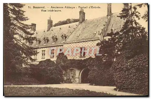 Cartes postales Bonneval Ancienne Abbaye Portail d'Entree vue interieure