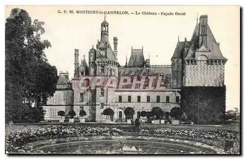 Cartes postales Montigny le Gannelon le chateau facade Ouest