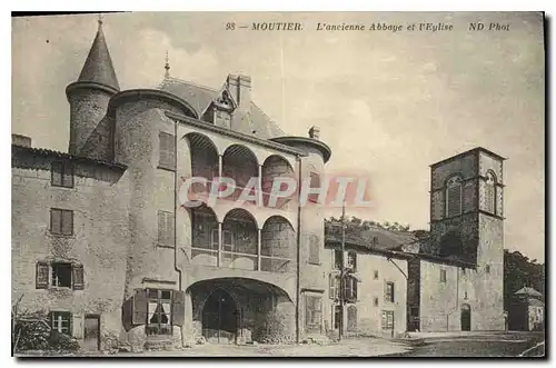 Ansichtskarte AK Moutier l'ancienne Abbaye et l'eglise