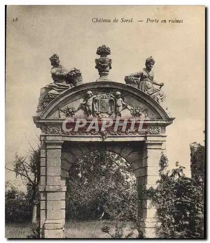 Ansichtskarte AK Chateau de Sorel Porte en Ruines