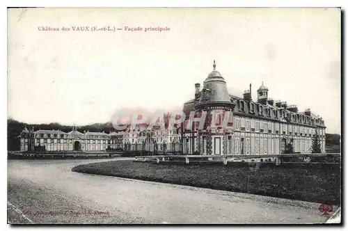 Cartes postales Chateau des Vaux E et L facade principale