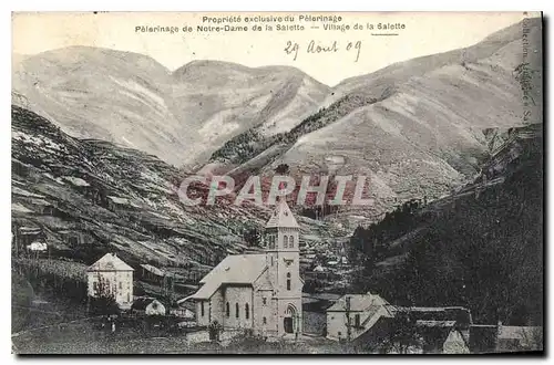 Cartes postales Propriete exclusive du Pelerinage Pelerinage de Notre Dame de la Salette Village de la Salette