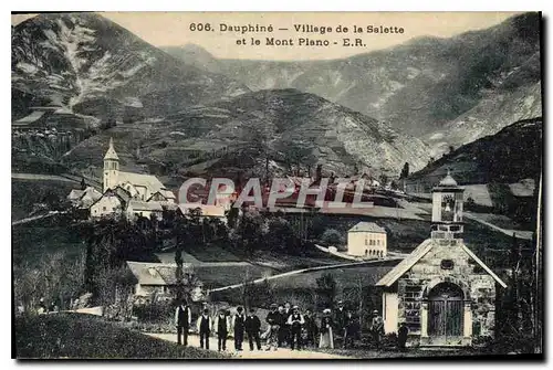 Cartes postales Dauphine village de la Salette et le Mont Plano