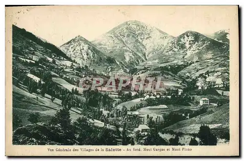 Cartes postales Vue generale des Villages de la Salette au fond Mont Gargas et Mont Plano