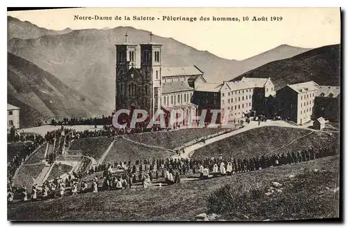 Cartes postales Notre Dame de la Salette Pelerinage des hommes 10 Aout 1919