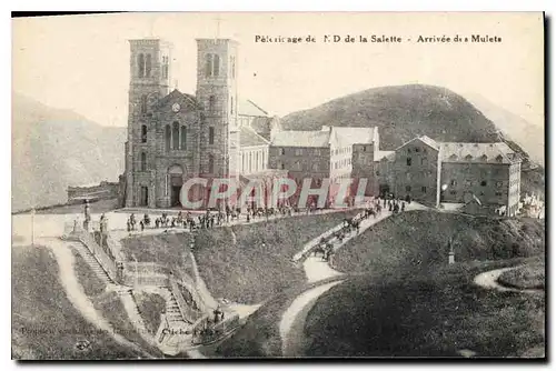 Cartes postales Pelerinage de N D de la Salette Arrivee des Mulets