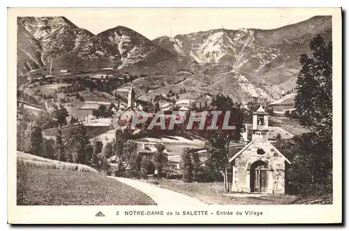 Ansichtskarte AK Notre Dame de la Salette entree du village