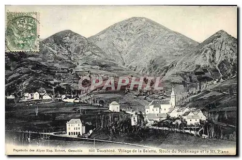 Cartes postales Dauphine Village de la Salette Route du Pelerinage et Mt Plano