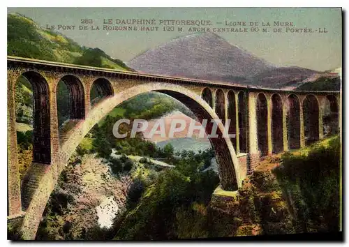 Ansichtskarte AK Le Dauphine Pittoresque Ligne de la Mure le pont de la Roizonne