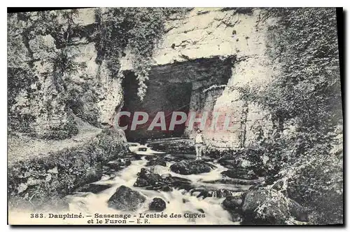 Cartes postales Dauphine Sassenage l'entree des Cuves et le Furon