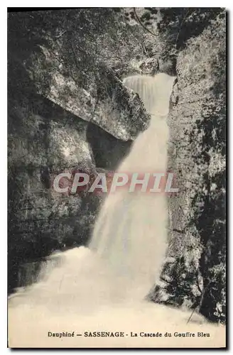 Ansichtskarte AK Dauphine Sassenage la Cascade du Gouffre Bleu