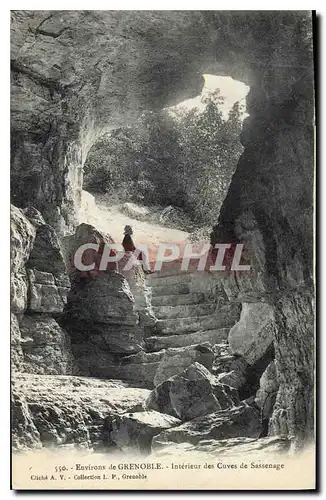 Ansichtskarte AK Environs de Grenoble interieur des Cuves de Sassenage