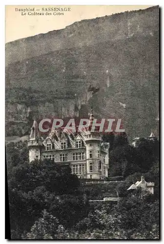 Cartes postales Dauphine Sassenage le chateau des Cotes