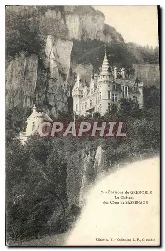 Ansichtskarte AK Environs de Grenoble le chateau des Cotes de Sassenage