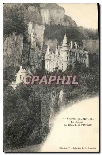 Cartes postales Environs de Grenoble le chateau des Cotes de Sassenage