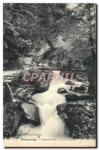 Cartes postales Sassenage Passerelle de la Fond Fraiche