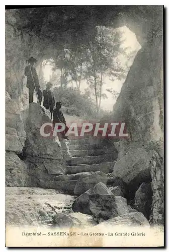 Cartes postales Dauphine Sassenage les Grottes la grande Galerie