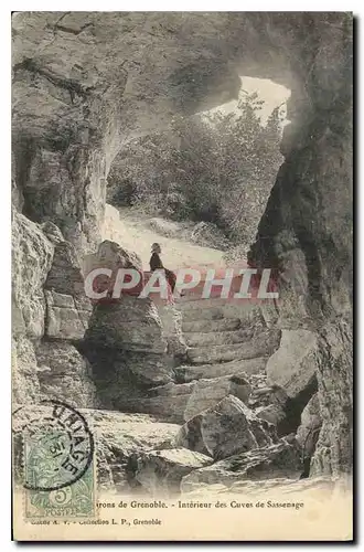 Ansichtskarte AK Environs de Grenoble interieur des Cuves de Sassenage