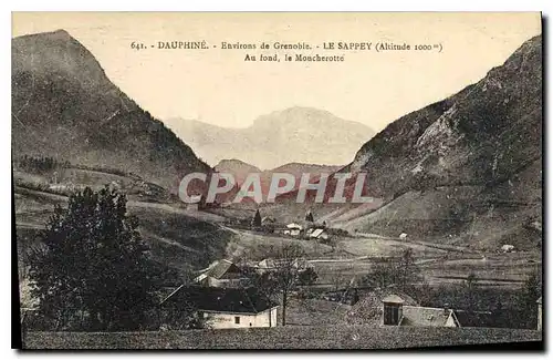 Ansichtskarte AK Dauphine environs de Grenoble le Sappey au fond le Moucherotte