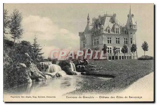 Ansichtskarte AK Environs de Grenoble chateau des Cotes de Sassenage