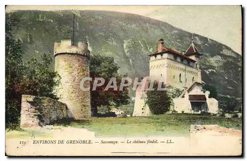 Ansichtskarte AK Environs de Grenoble Sassenage le chateau Feodal