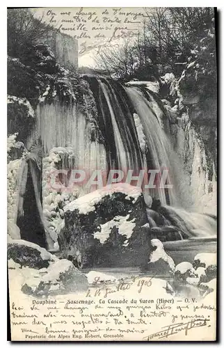 Cartes postales Dauphine Sassenage la Cascade du Furon hiver