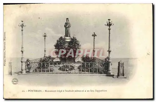 Cartes postales Pontmain Monument erige a l'endroit meme ou a eu lieu l'apparition
