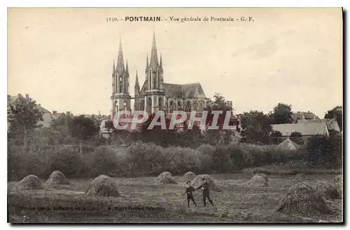 Cartes postales Pontmain vue ggenerale de Pontmain