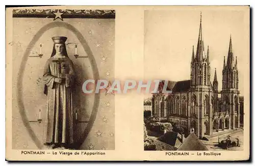 Cartes postales Pontmain la Vierge de l'Apparition