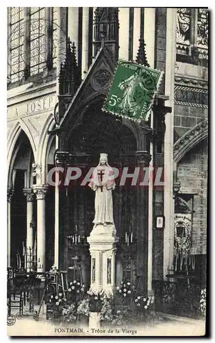 Cartes postales Pontmain Trone de la Vierge