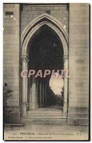 Ansichtskarte AK Pontmain Colonnade des Tours de la Basilique