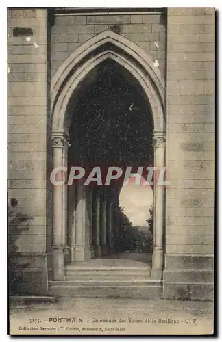 Cartes postales Pontmain Colonnade des Tours de la Basilique