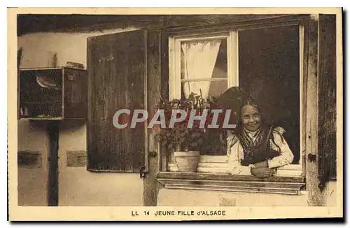 Cartes postales Jeune fille d'Alsace