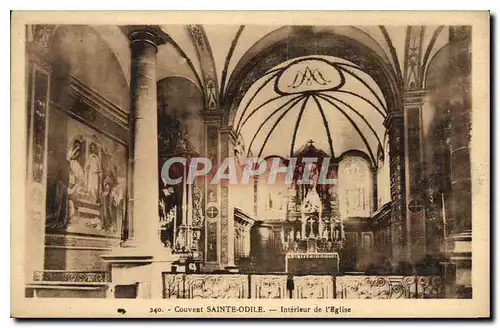 Cartes postales Couvent Sainte Odile interieur de l'eglise